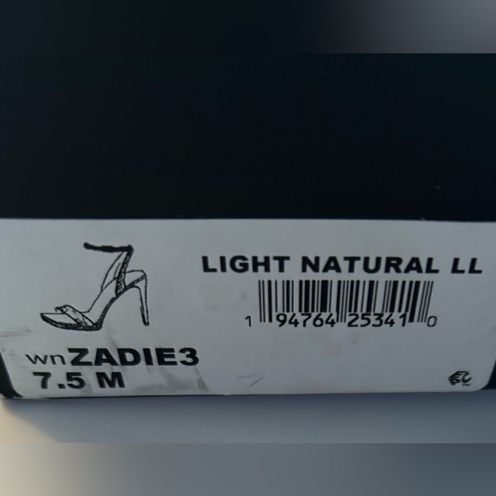 Nine West Woman’s Stilettos Sandals Zadie Light Natural Size 7.5 NEW - Picture 6 of 6